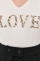 Morgan t-shirt DOVE DOVE.IVOIRE beżowy