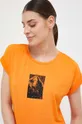 pomarańczowy Mammut t-shirt sportowy Mountain