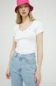 λευκό Μπλουζάκι Tommy Jeans