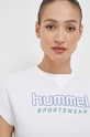 Hummel t-shirt bawełniany biały 219244