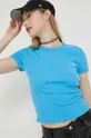 niebieski Abercrombie & Fitch t-shirt