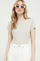λευκό Βαμβακερό μπλουζάκι Abercrombie & Fitch 3-pack Γυναικεία