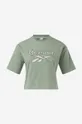 zielony Reebok Classic t-shirt bawełniany