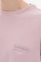 růžová Bavlněné tričko Napapijri