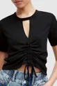 Bavlnené tričko AllSaints čierna