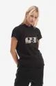 czarny Rick Owens t-shirt bawełniany Damski