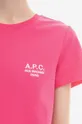 розов Памучна тениска A.P.C. New Denise