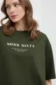 zelená Bavlnené tričko Miss Sixty