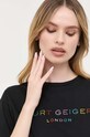 Kurt Geiger London t-shirt bawełniany czarny KGL1WTS03
