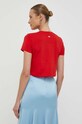 Ρούχα Βαμβακερό μπλουζάκι United Colors of Benetton 3096D106N.2H7 κόκκινο