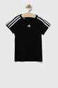 Детска тениска adidas еластичен черен HR5772