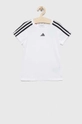 biały adidas t-shirt dziecięcy G TR-ES 3S Dziewczęcy