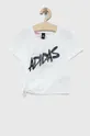 λευκό Παιδικό βαμβακερό μπλουζάκι adidas G D KNOT Για κορίτσια