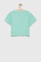 Dětské bavlněné tričko adidas HR5837 tyrkysová SS23