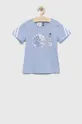 niebieski adidas t-shirt bawełniany dziecięcy x Disney LG DY MNA Dziewczęcy