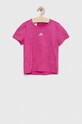 adidas t-shirt dziecięcy G RUN TEE wzorzyste fioletowy IB8869