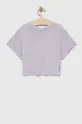 Otroška kratka majica adidas vijolična