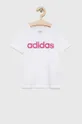 білий Дитяча бавовняна футболка adidas G LIN Для дівчаток