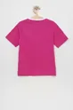 adidas t-shirt bawełniany dziecięcy G 3S BF różowy