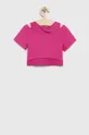 adidas t-shirt dziecięcy G HIIT fioletowy