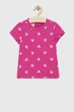 μωβ Παιδικό βαμβακερό μπλουζάκι adidas G BLUV Για κορίτσια