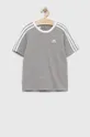 sivá Detské bavlnené tričko adidas G 3S BF Dievčenský