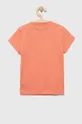Dječja pamučna majica kratkih rukava adidas G BL narančasta