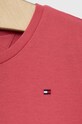 Lány Tommy Hilfiger gyerek póló KG0KG07052.PPYX rózsaszín