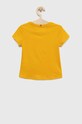 Otroška bombažna kratka majica Tommy Hilfiger KG0KG07083.PPYX rumena SS23