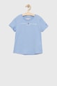 Tommy Hilfiger t-shirt bawełniany dziecięcy nadruk niebieski KG0KG05242.PPYX