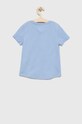 Tommy Hilfiger t-shirt bawełniany dziecięcy KG0KG05242.PPYX niebieski SS23