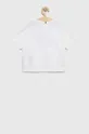 Otroška bombažna kratka majica Tommy Hilfiger bela
