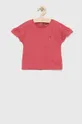 roza Dječja majica kratkih rukava Tommy Hilfiger Za djevojčice