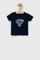 Guess t-shirt niemowlęcy z elastanem granatowy A3RI02.K6YW1.PPYX
