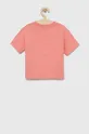 Dětské bavlněné tričko Guess fialovo-růžová