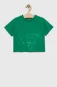 πράσινο Παιδικό βαμβακερό μπλουζάκι Guess Για κορίτσια