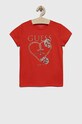 Dětské tričko Guess s elastanem červená J3RI18.K6YW3.PPYX