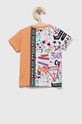 Guess t-shirt dziecięcy K3RI24.K6YW3.PPYX pomarańczowy SS23