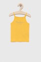 Pepe Jeans top bawełniany dziecięcy nadruk żółty PG502834