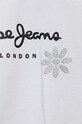 Fete Pepe Jeans tricou de bumbac pentru copii Garland PG502934 alb