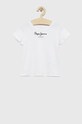 Дитяча бавовняна футболка Pepe Jeans бавовна білий PG502960