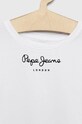 DÍVKA Dětské bavlněné tričko Pepe Jeans PG502960 bílá