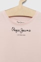 DÍVKA Dětské bavlněné tričko Pepe Jeans PG502960 růžová