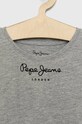 DÍVKA Dětské bavlněné tričko Pepe Jeans PG502960 šedá