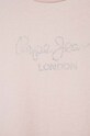 Dziewczynka Pepe Jeans t-shirt bawełniany dziecięcy Nuria PG502460.PPYX różowy