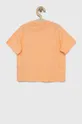 Детская хлопковая футболка Guess оранжевый