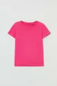 różowy OVS t-shirt bawełniany dziecięcy Dziewczęcy
