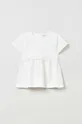 bela Kratka majica za dojenčka OVS Dekliški