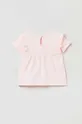 OVS t-shirt bawełniany niemowlęcy różowy