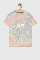 Guess t-shirt bawełniany dziecięcy wzorzyste multicolor J3GI14.K8HM3.PPYX